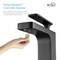 Kibi Infinity Single Handle Bathroom Vanity Sink Faucet with Pop Up Drain C-KBF1006MB-KPW100MB - alternate 3